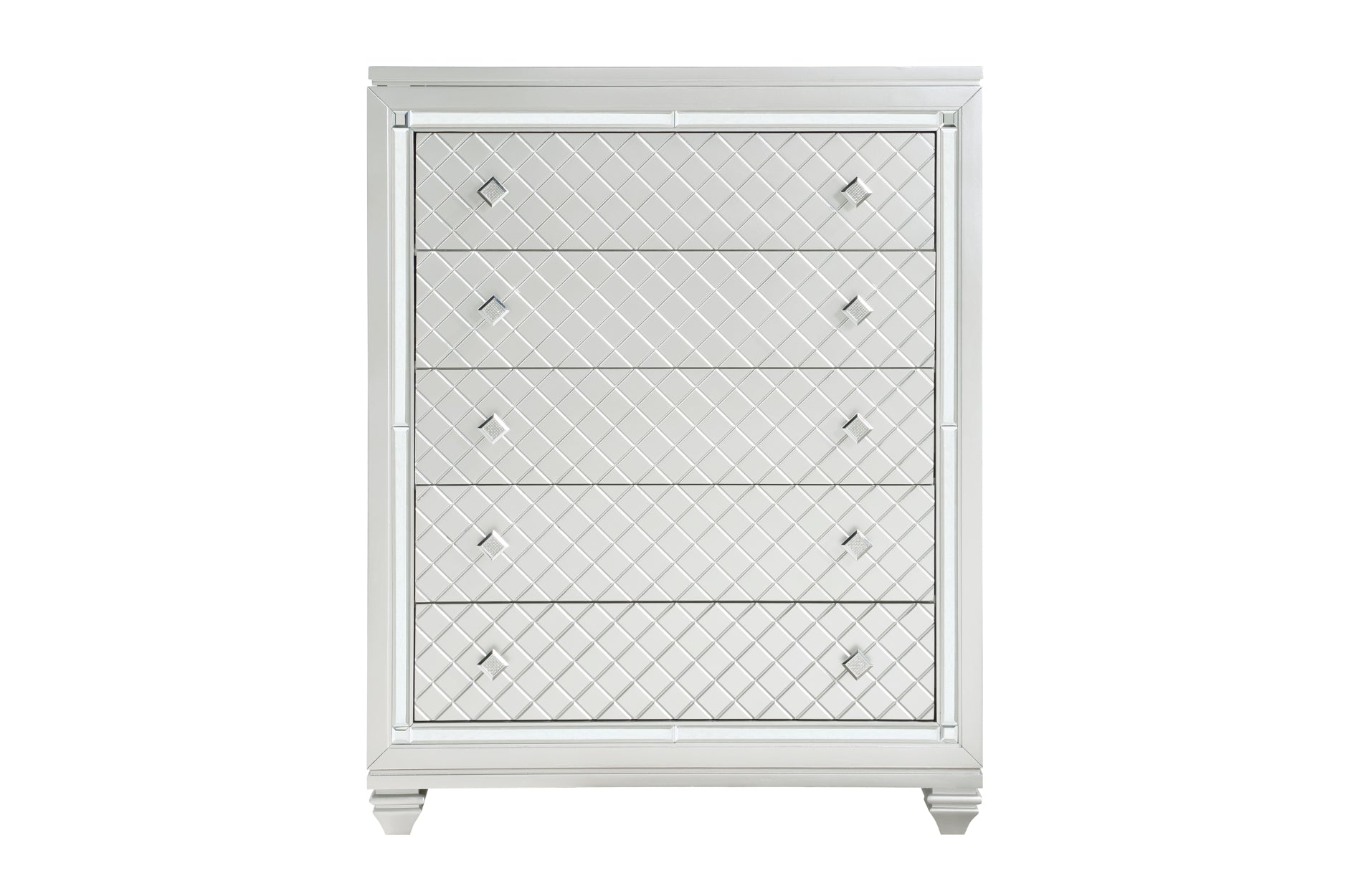 Leesa Silver 5 Drawer Chest 1430