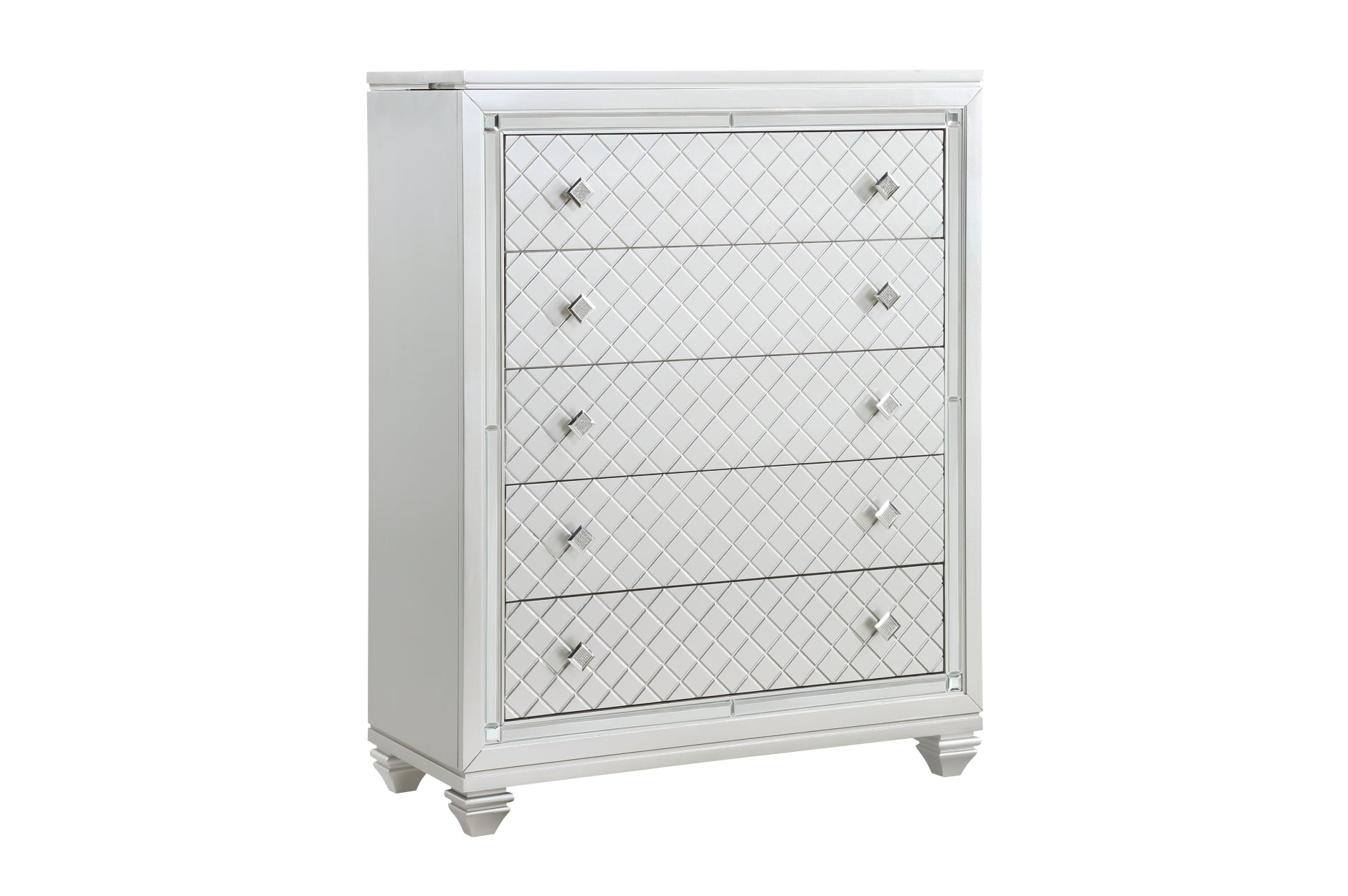 Leesa Silver 5 Drawer Chest 1430