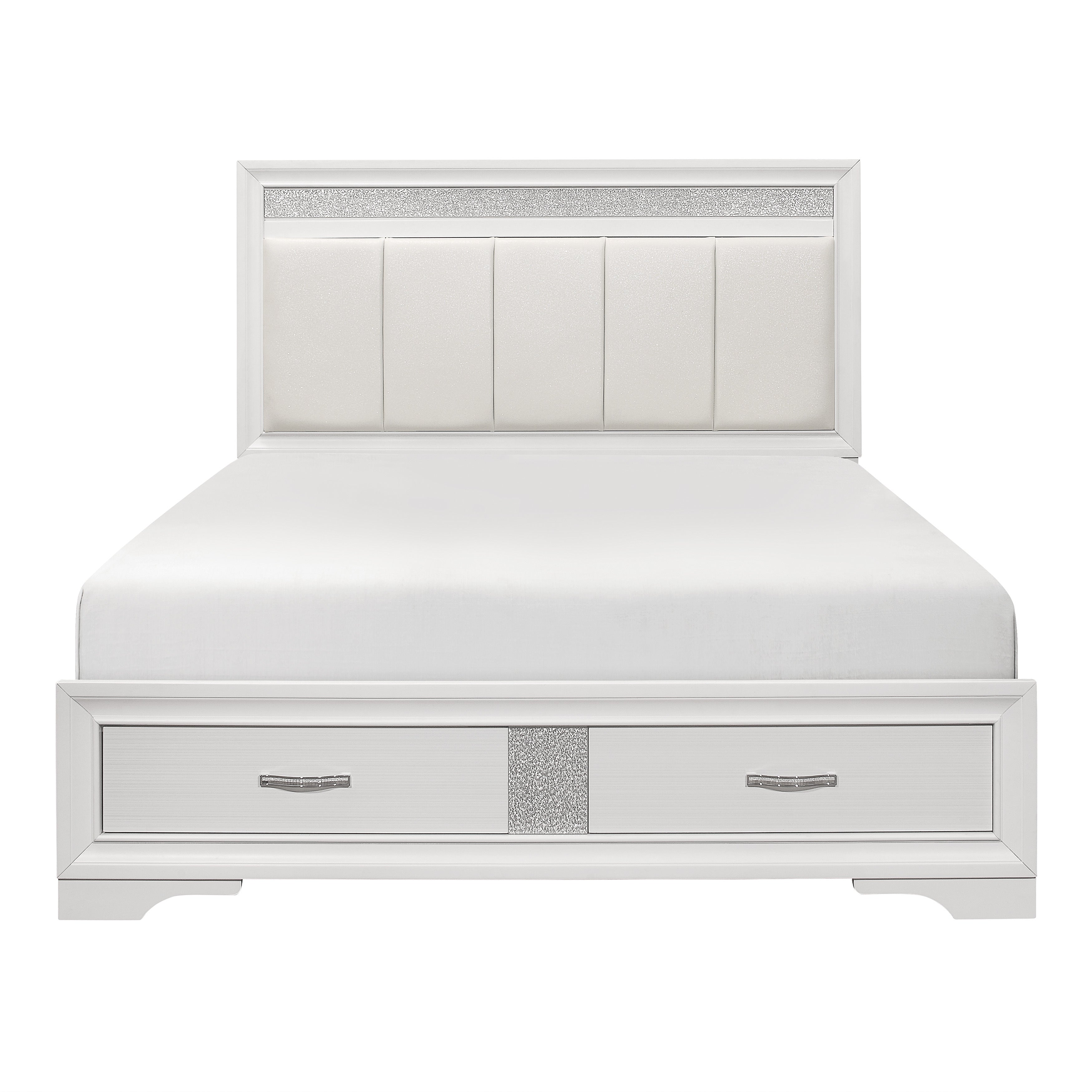 Luster White Bedroom Collection 1505
