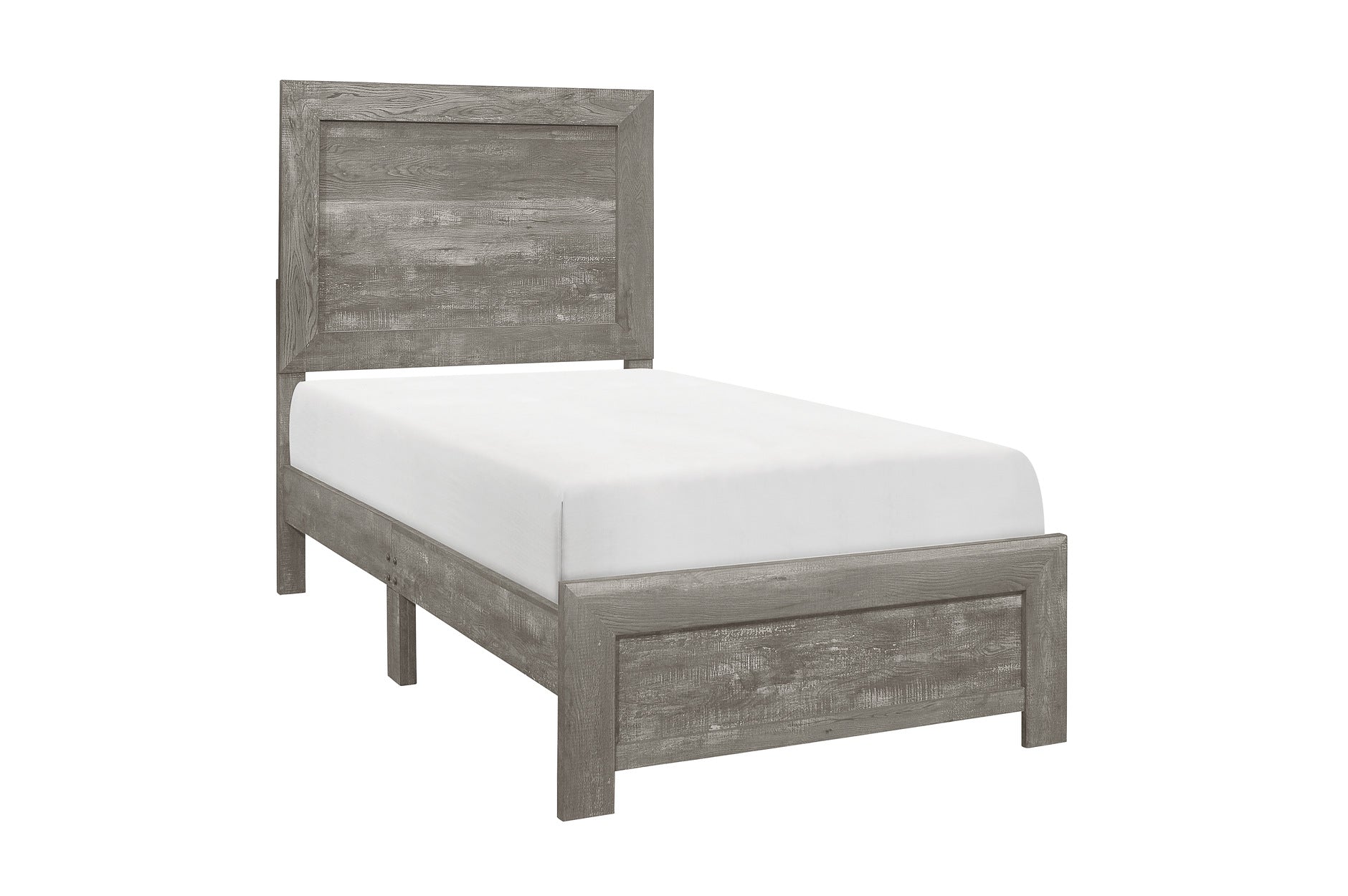 Rustic grey deals twin bed