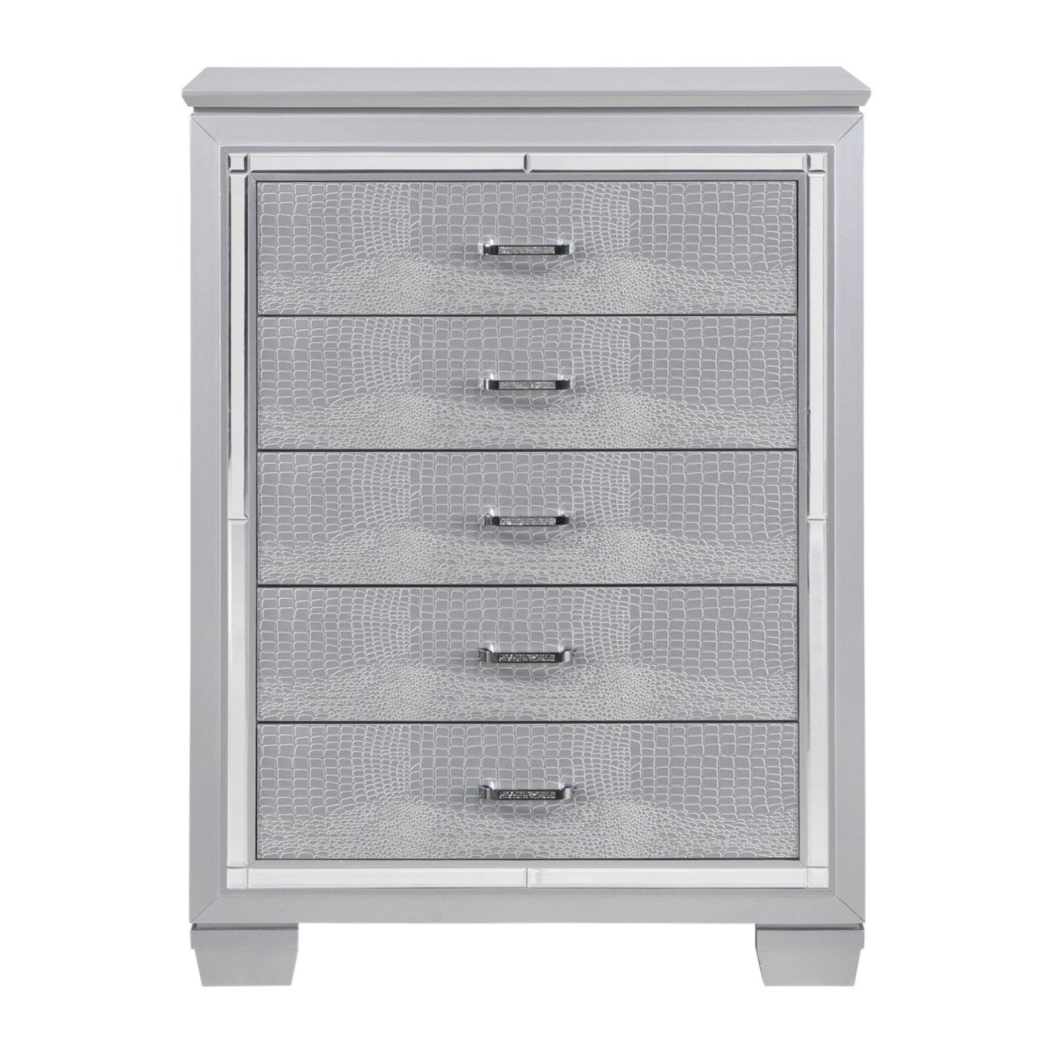 Silver Allura Wooden 5 Drawer Chest 1916