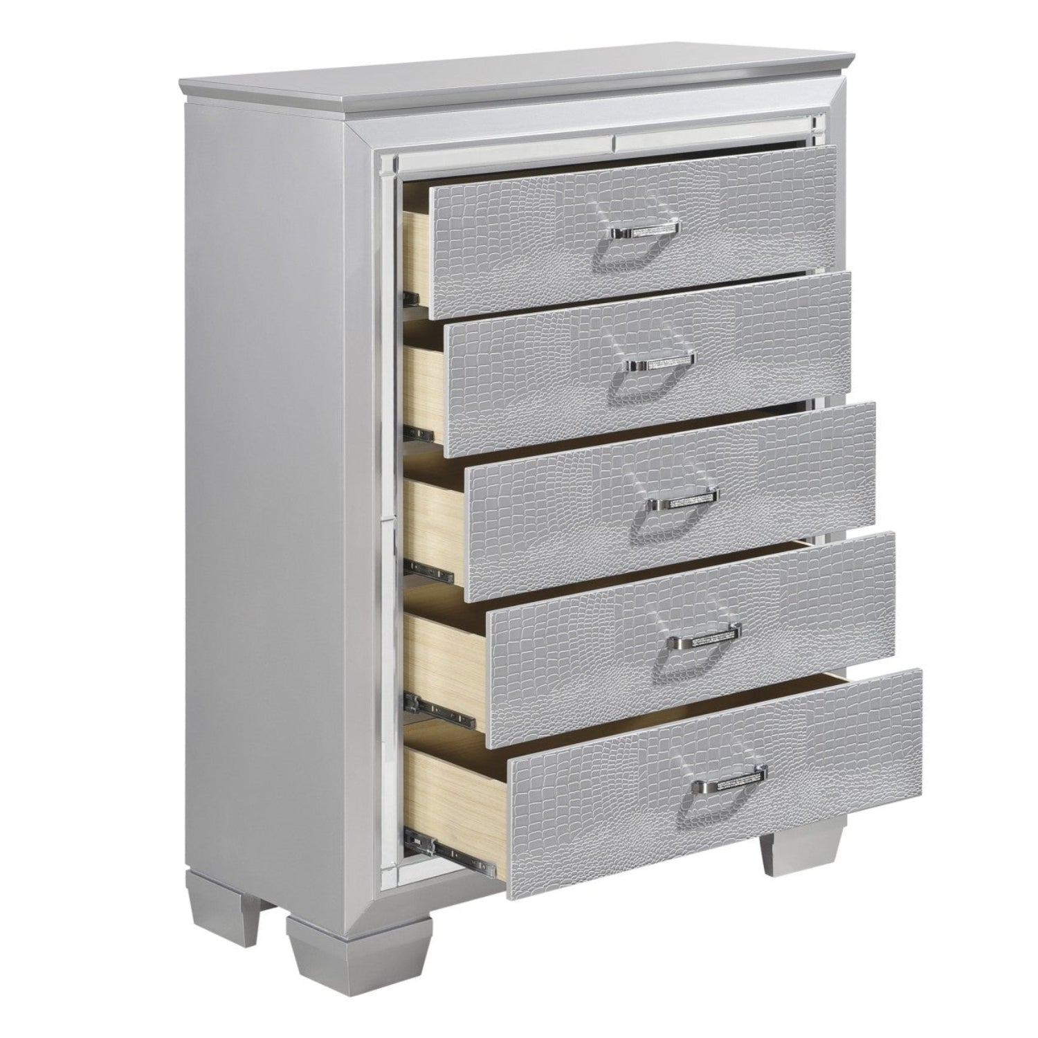Silver Allura Wooden 5 Drawer Chest 1916