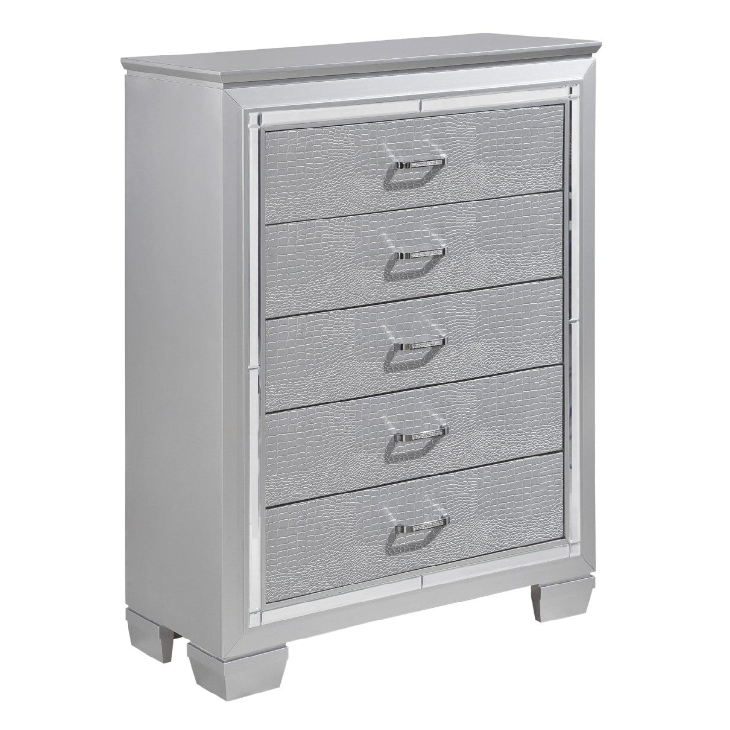 Silver Allura Wooden 5 Drawer Chest 1916