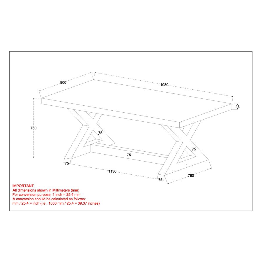 Zax Rectangular Dining Table in Distressed Grey 201-147DG