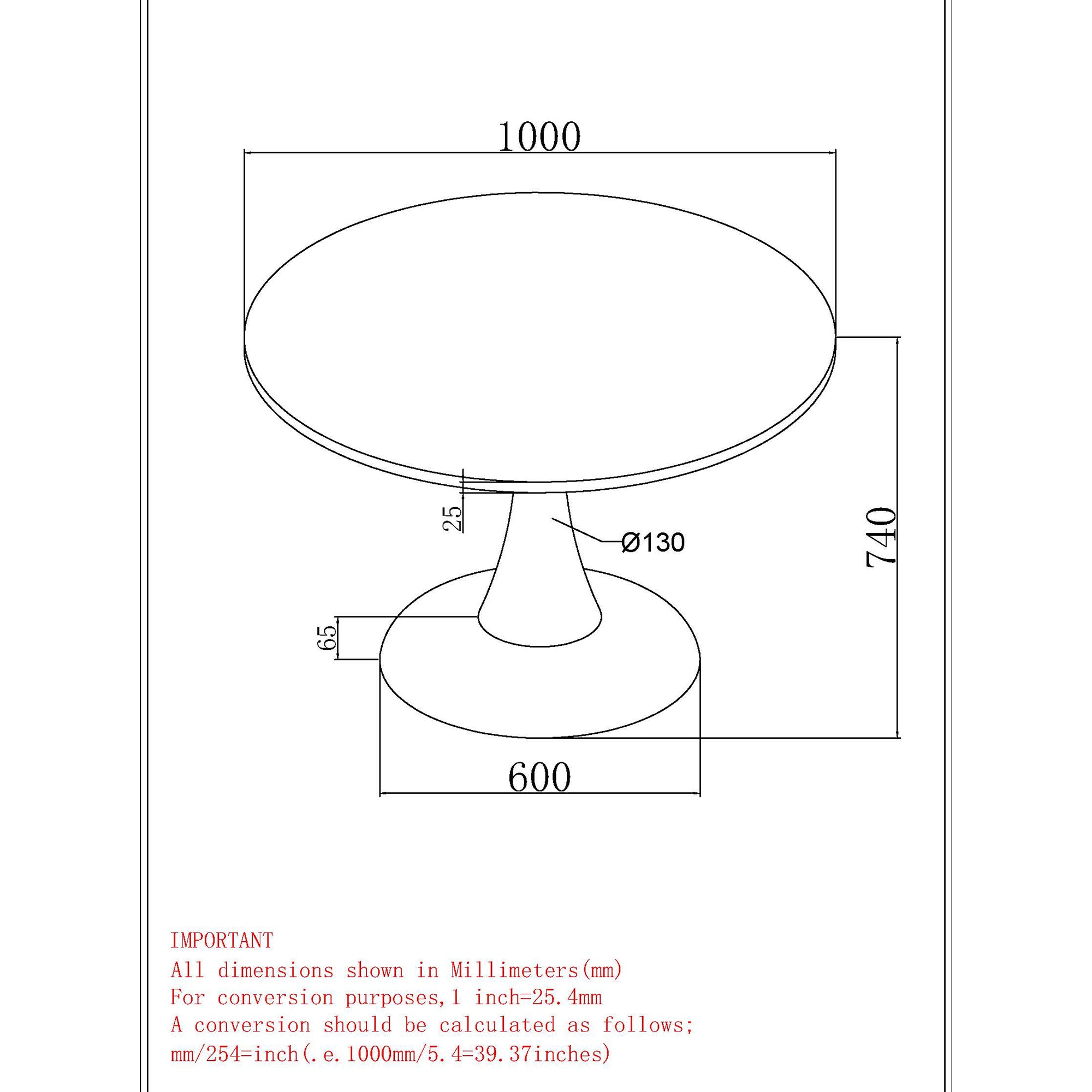 Zilo 40" Round Dining Table in White Faux Marble and Black 201-671BK_S