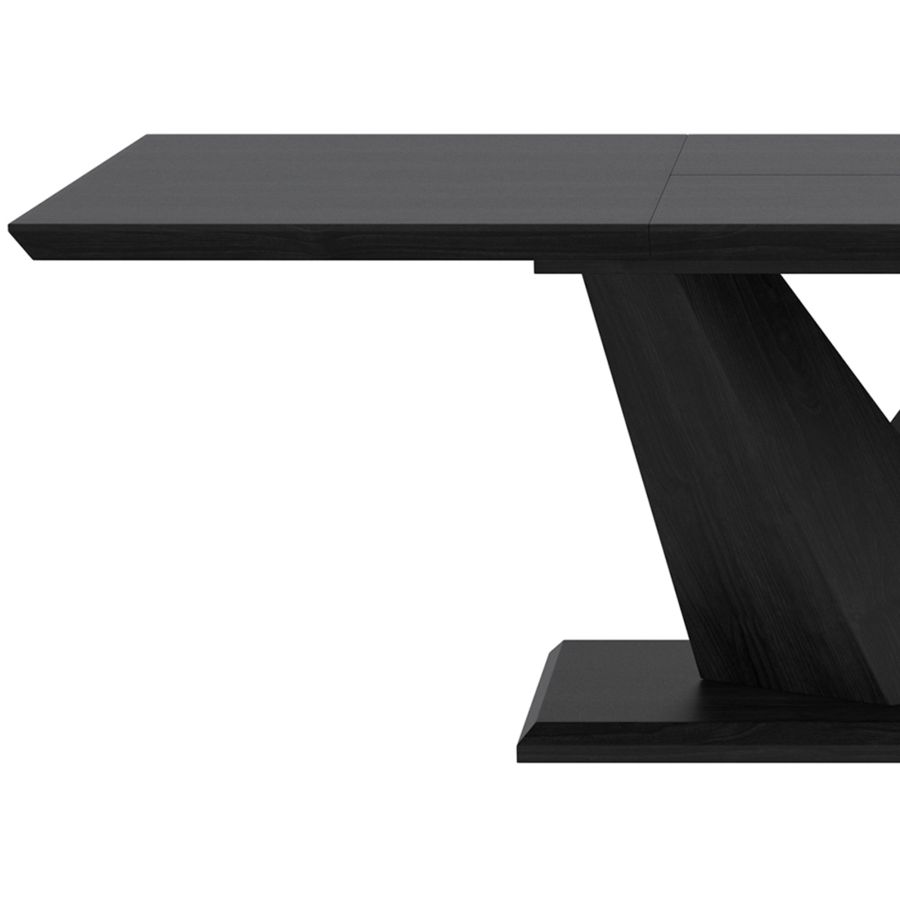 Eclipse Dining Table with Extension in Black 201-860BLK
