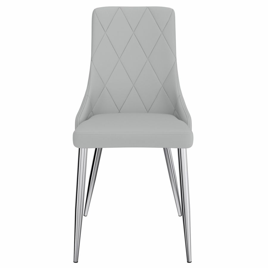Devo Side Chair, set of 2 in Light Grey 202-087LG