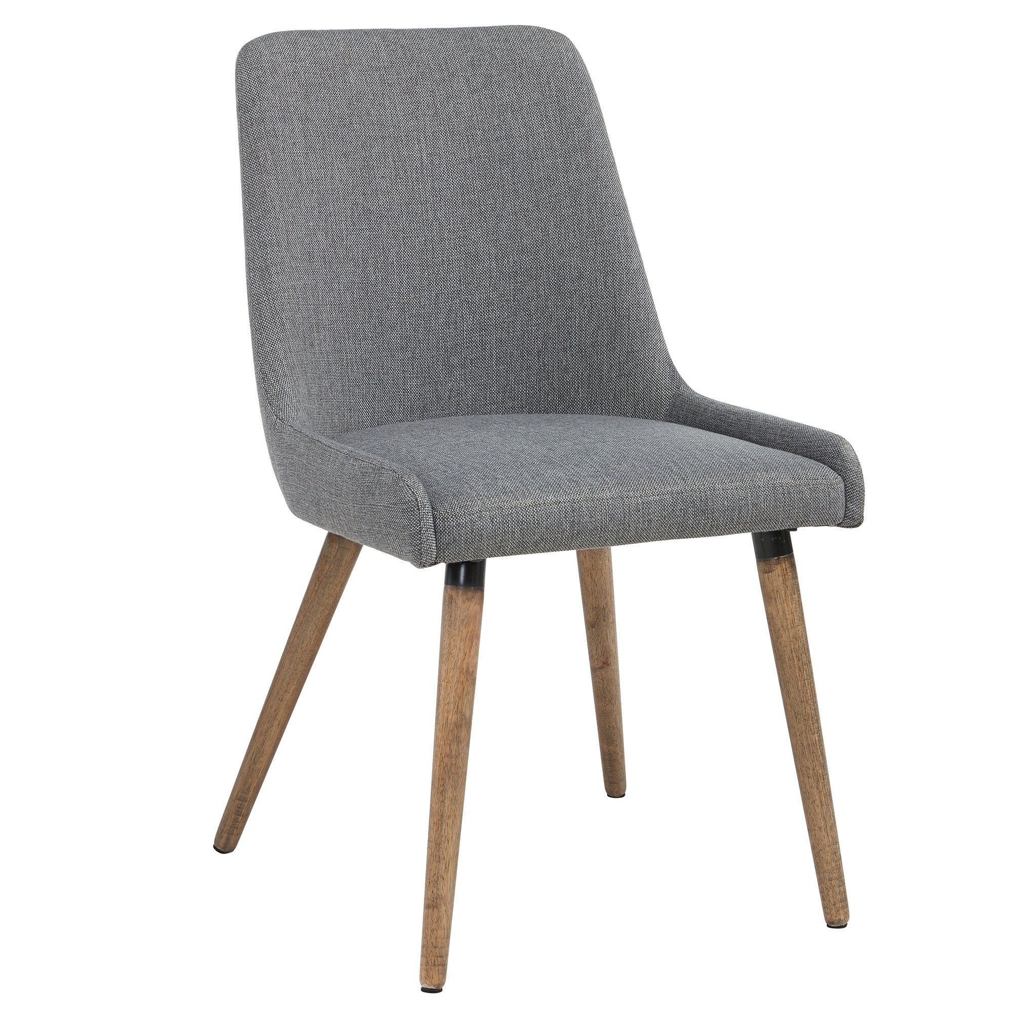 Mia Side Chair, set of 2 in Dark Grey/Grey Legs 202-247GY/DG