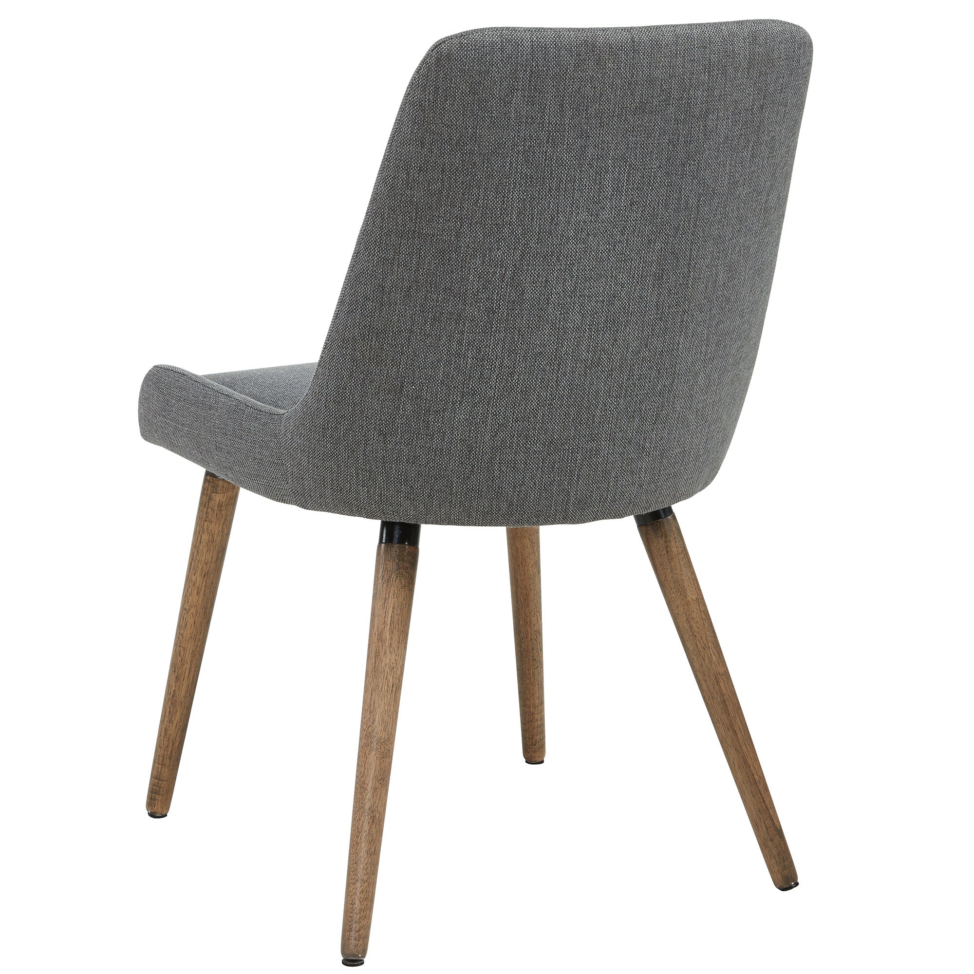 Mia Side Chair, set of 2 in Dark Grey/Grey Legs 202-247GY/DG