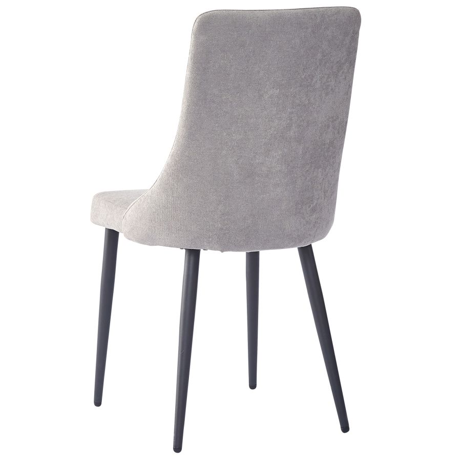 Venice Side Chair, Set of 2 in Grey and Black 202-536GRY