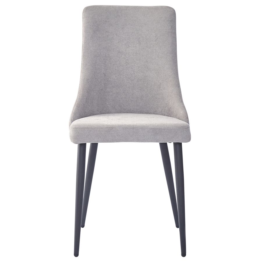 Venice Side Chair, Set of 2 in Grey and Black 202-536GRY