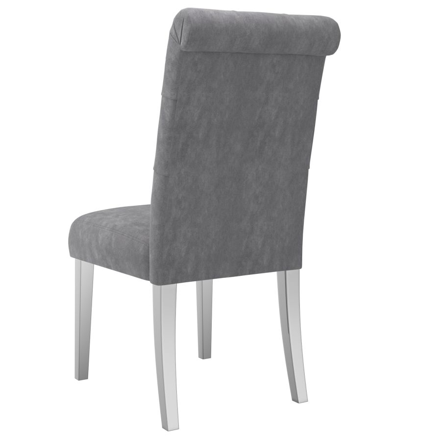 Chloe Side Chair, set of 2 in Grey 202-552GY