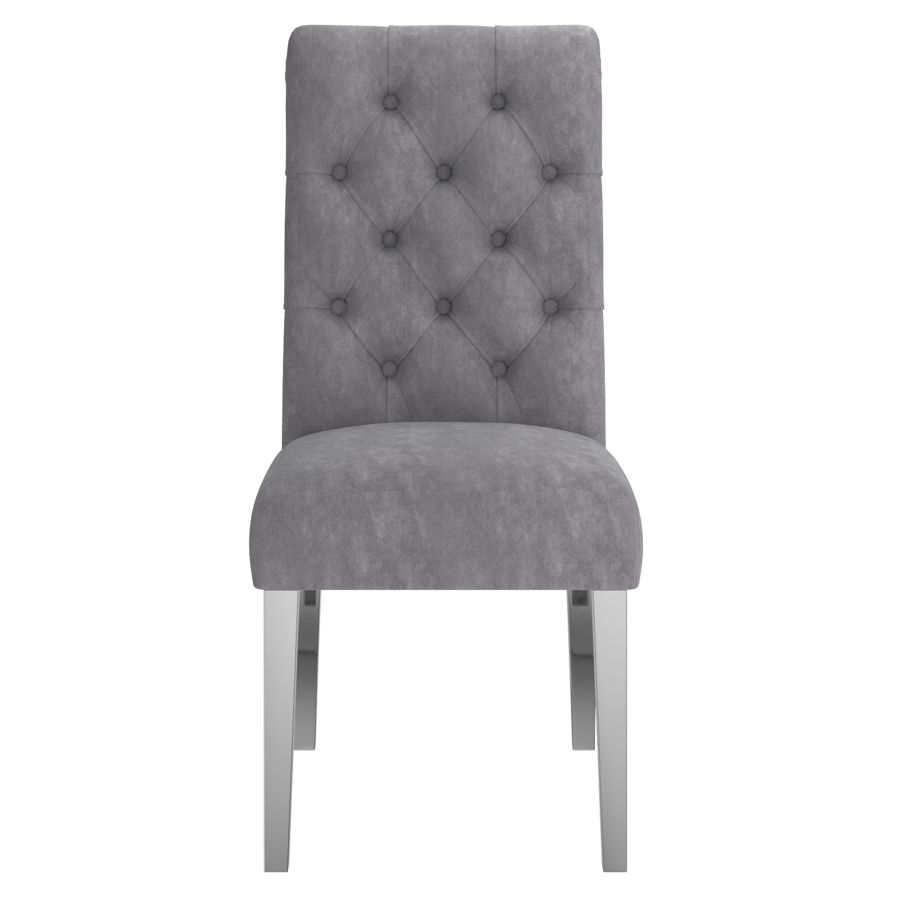 Chloe Side Chair, set of 2 in Grey 202-552GY