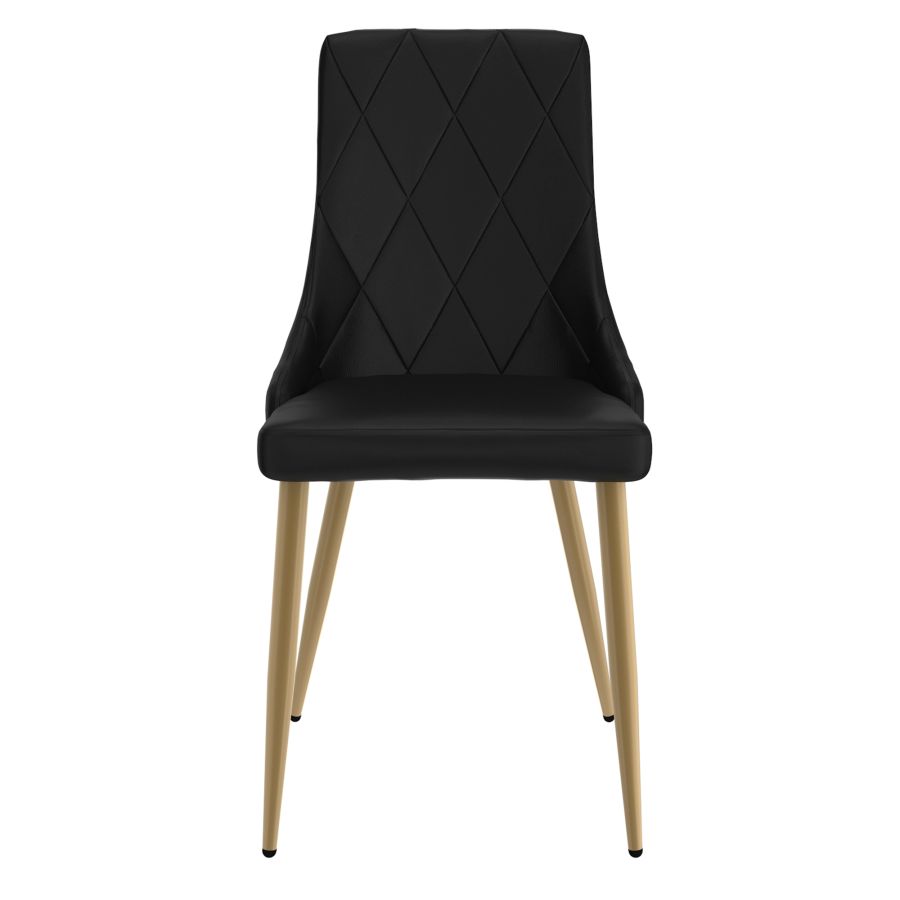 Antoine Side Chair, Set of 2, in Black 202-573BK