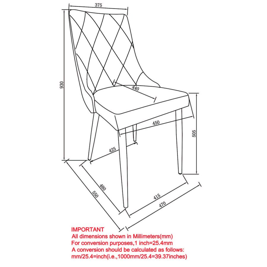 Antoine Side Chair, Set of 2, in Light Grey 202-573LG