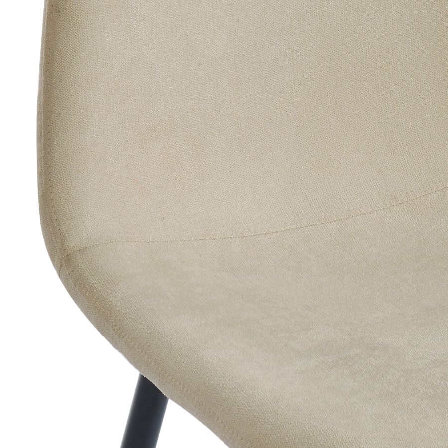 Olly Side Chair, Set of 4 in Beige and Black 202-606BG