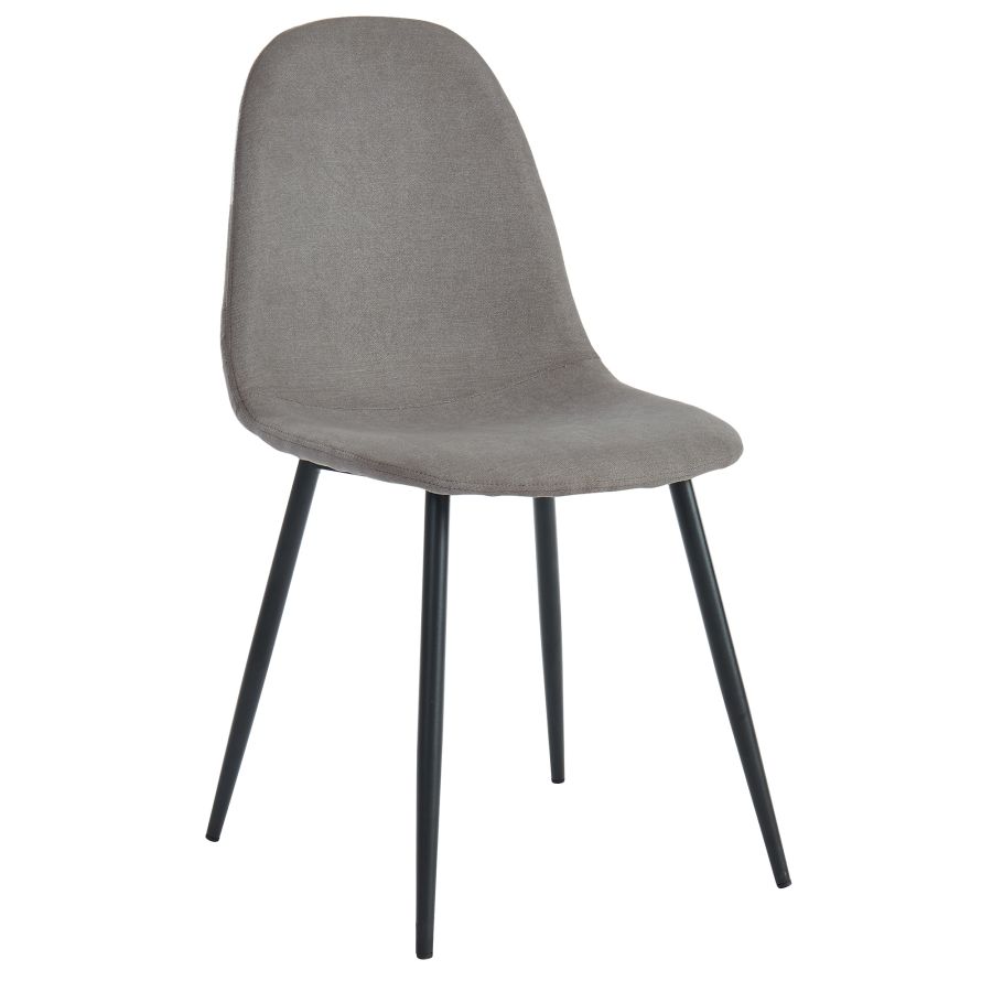 Olly Side Chair, Set of 4 in Grey and Black 202-606GY