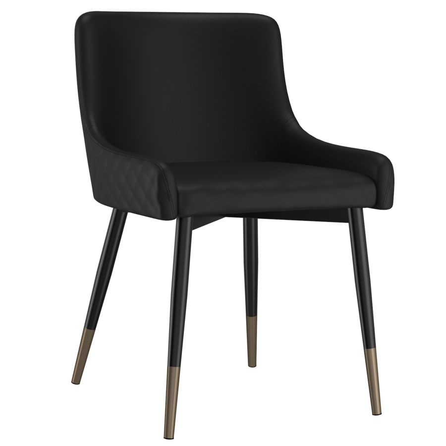 Xander Side Chair, Set of 2 in Black 202-620BK