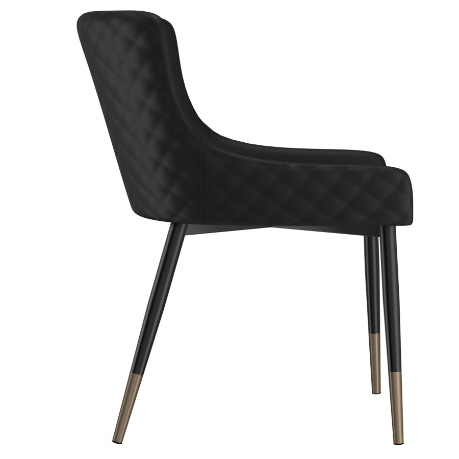 Xander Side Chair, Set of 2 in Black 202-620BK