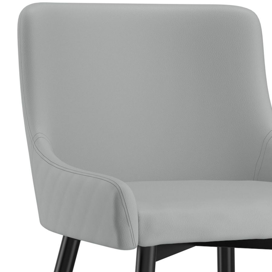 Xander Side Chair, Set of 2 in Light Grey and Black 202-620LG