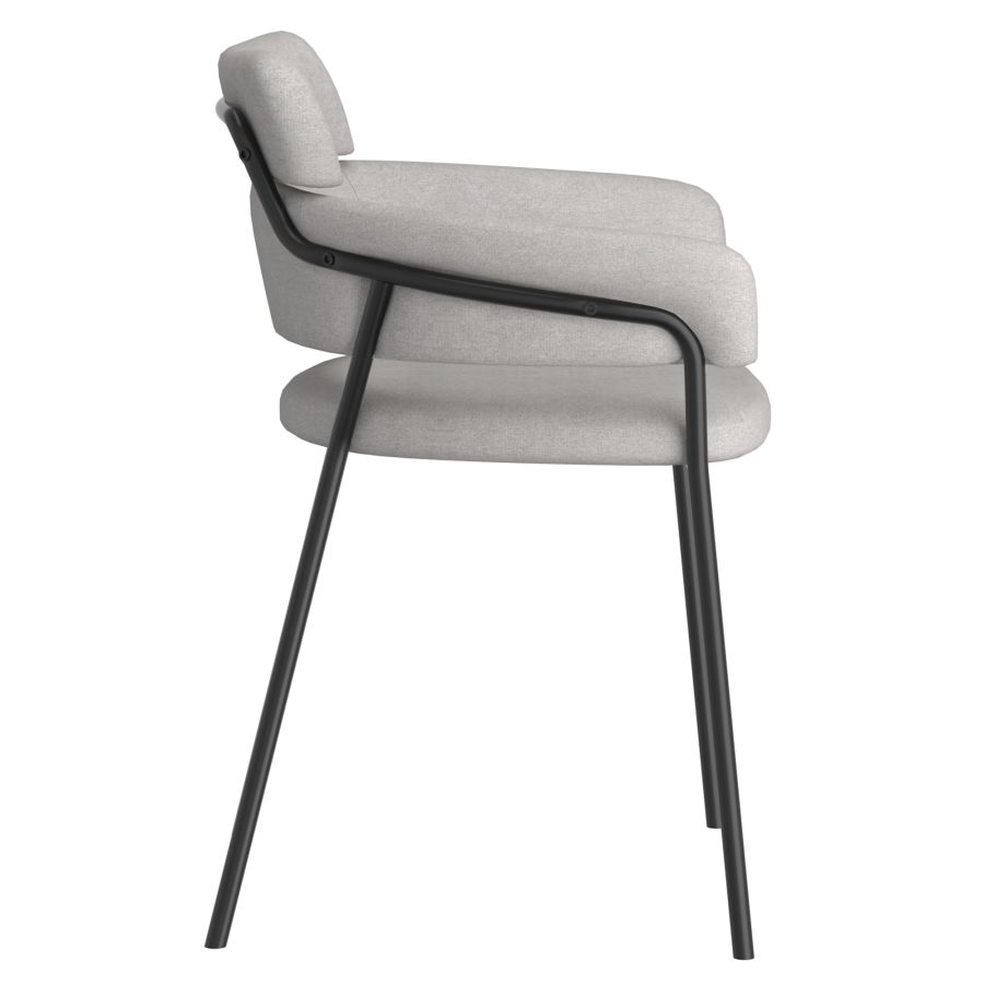Axel Side Chair, Set of 2 in Grey and Black 202-674GRY