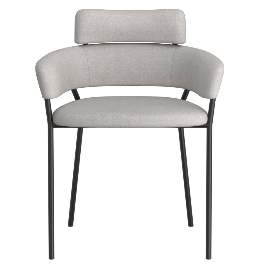Axel Side Chair, Set of 2 in Grey and Black 202-674GRY