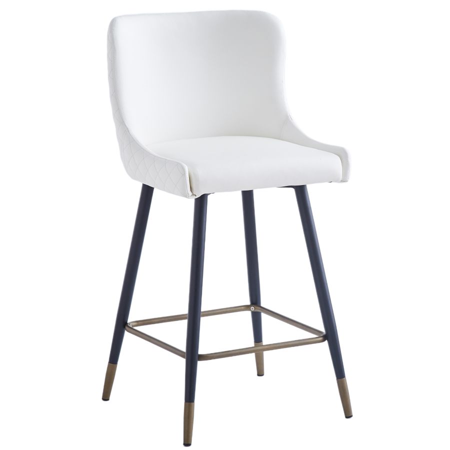 Xander 26" Counter Stool, Set of 2, in White 203-620WT