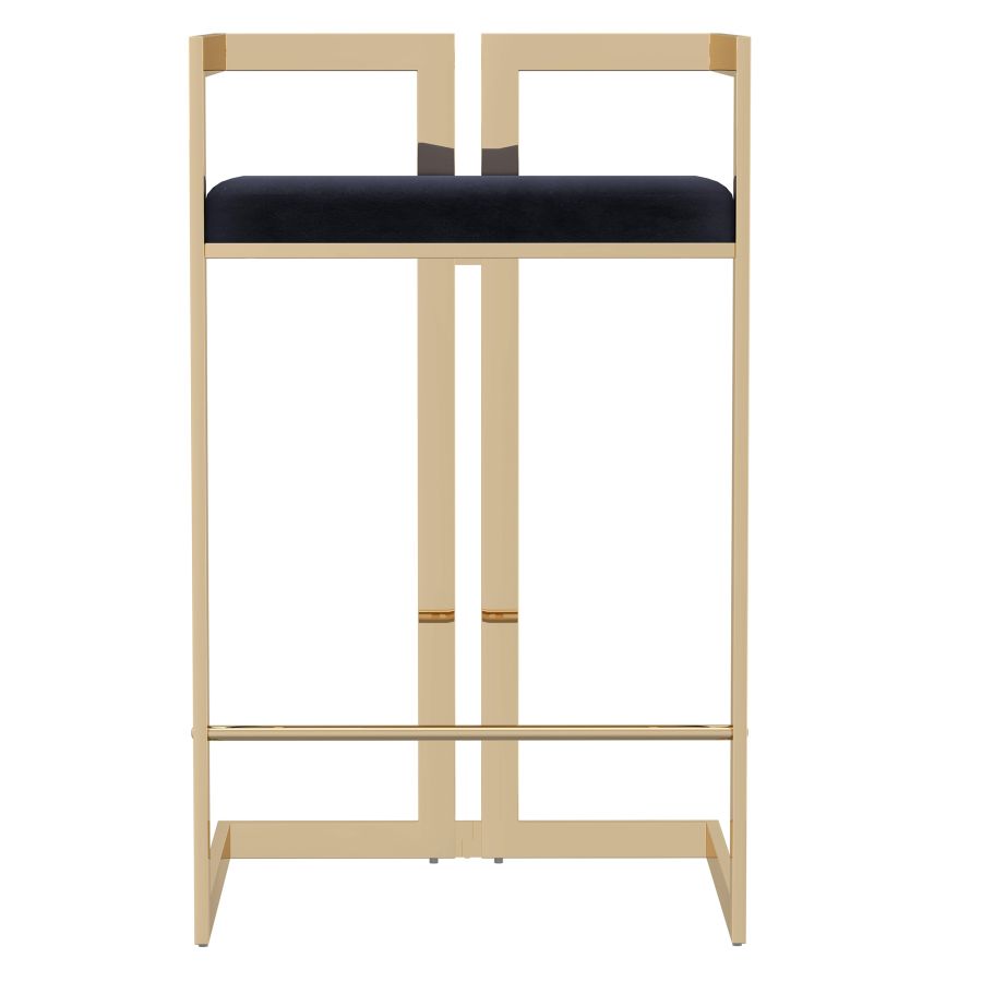 Cosmo 26" Counter Stool in Black and Gold 203-625BK_GL