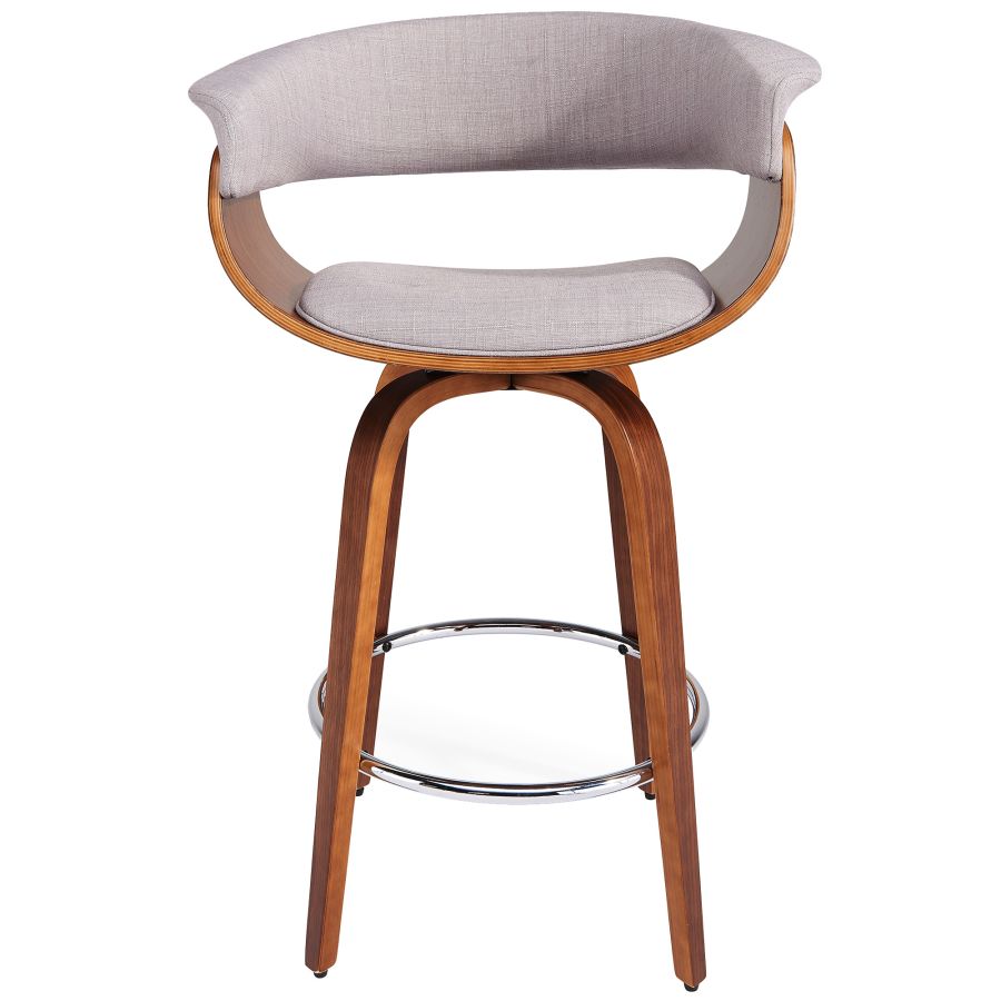 Holt 26" Counter Stool in Grey and Walnut 203-981GY