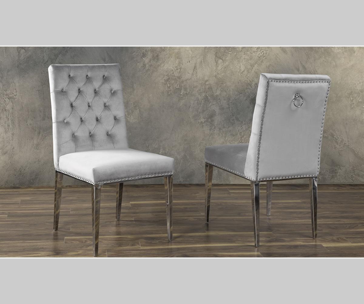 Regan Chairs Set Of 2 Grey F457-GR