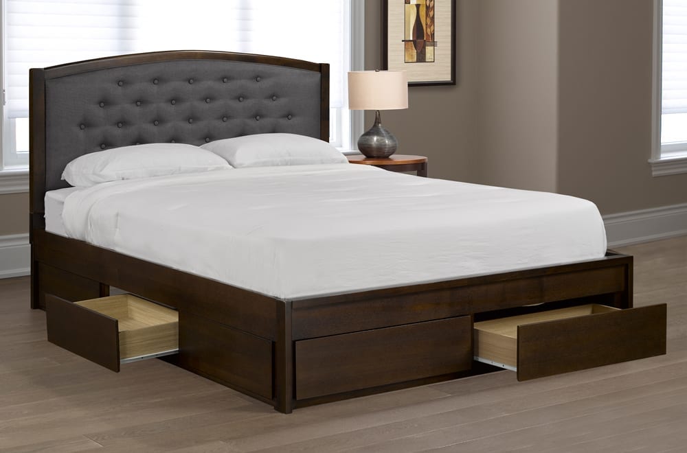 Storage Bed with Headboard T2376