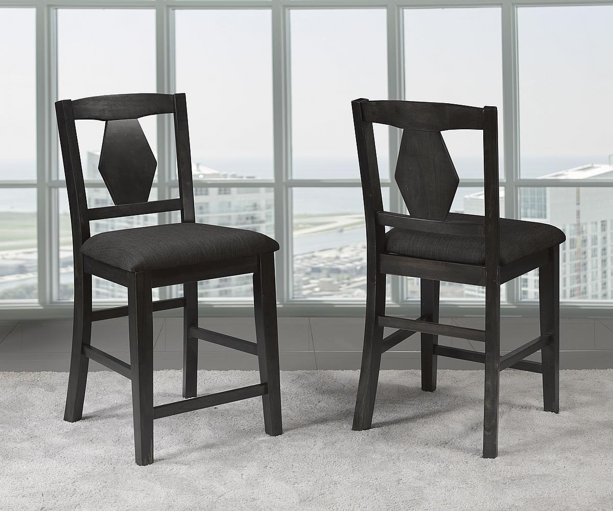 Grace Chairs Set Of 2 Dark Grey 4254