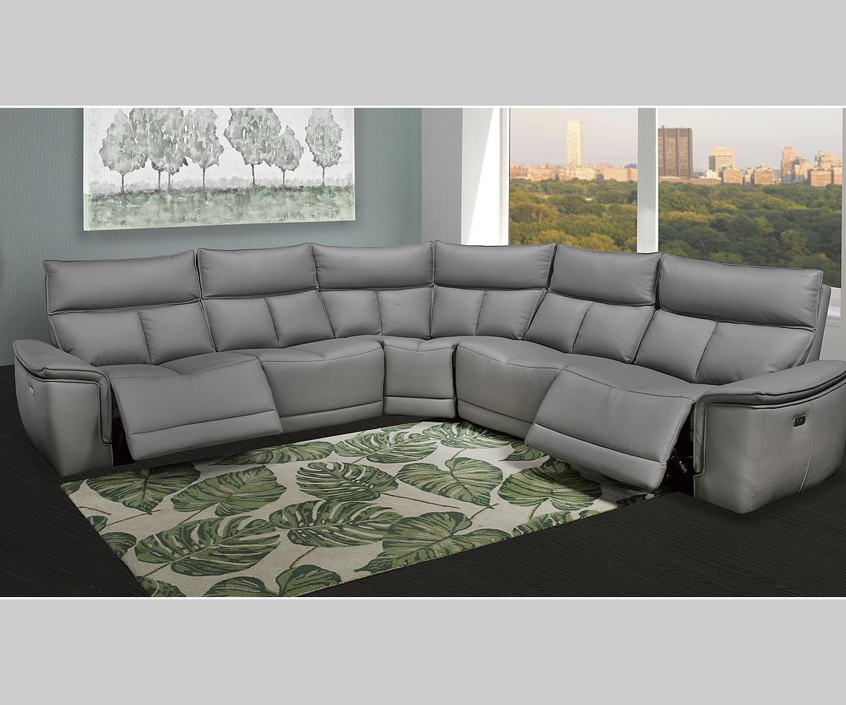 Rhonda Power Reclining Sectional Taupe 18308