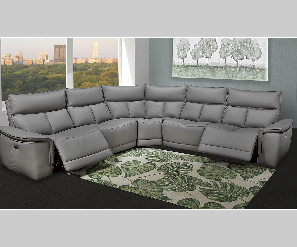 Rhonda Power Reclining Sectional Taupe 18308