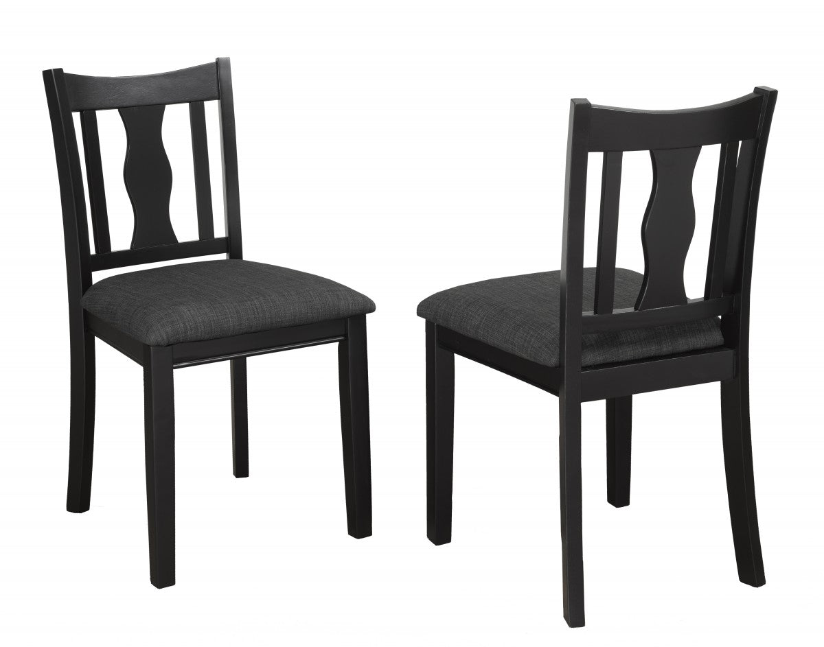 Grey Fabric Dining Chair Set Of 2 872-22