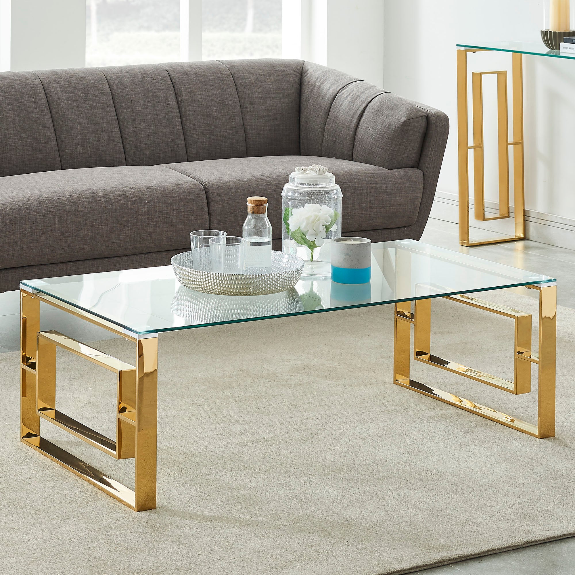 Eros Coffee Table in Gold 301-482GL