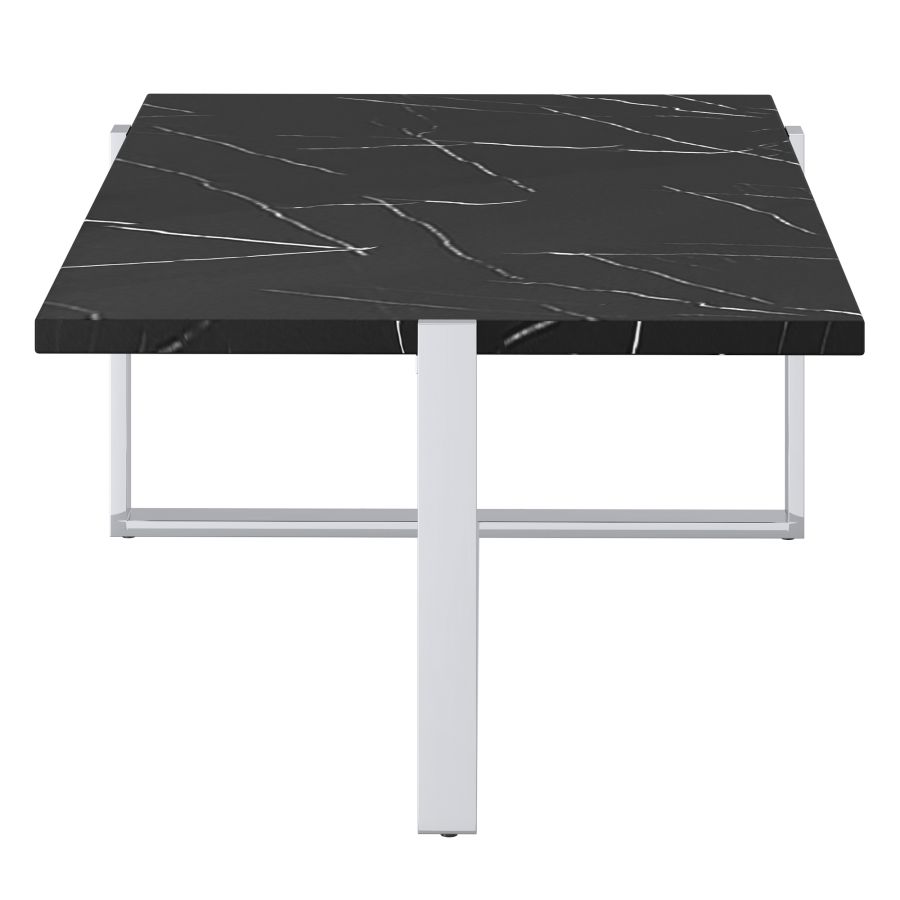 Veno Coffee Table in Black and Silver 301-624BK_CH