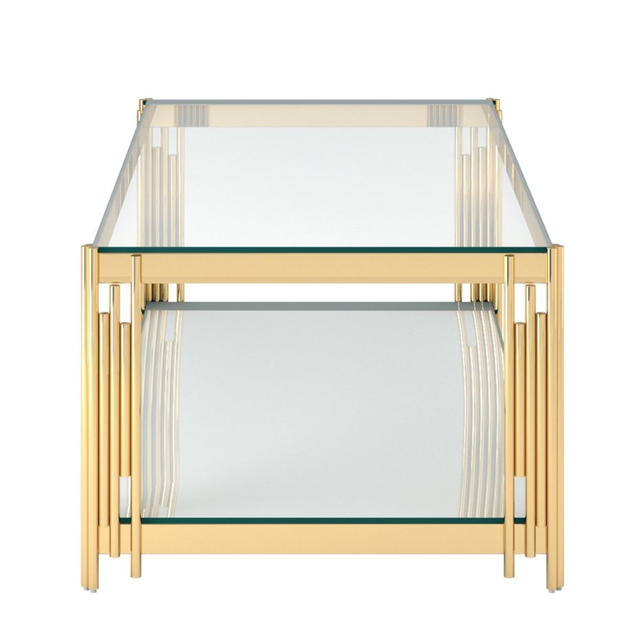 Estrel Rectangular Coffee Table in Gold 301-630GL