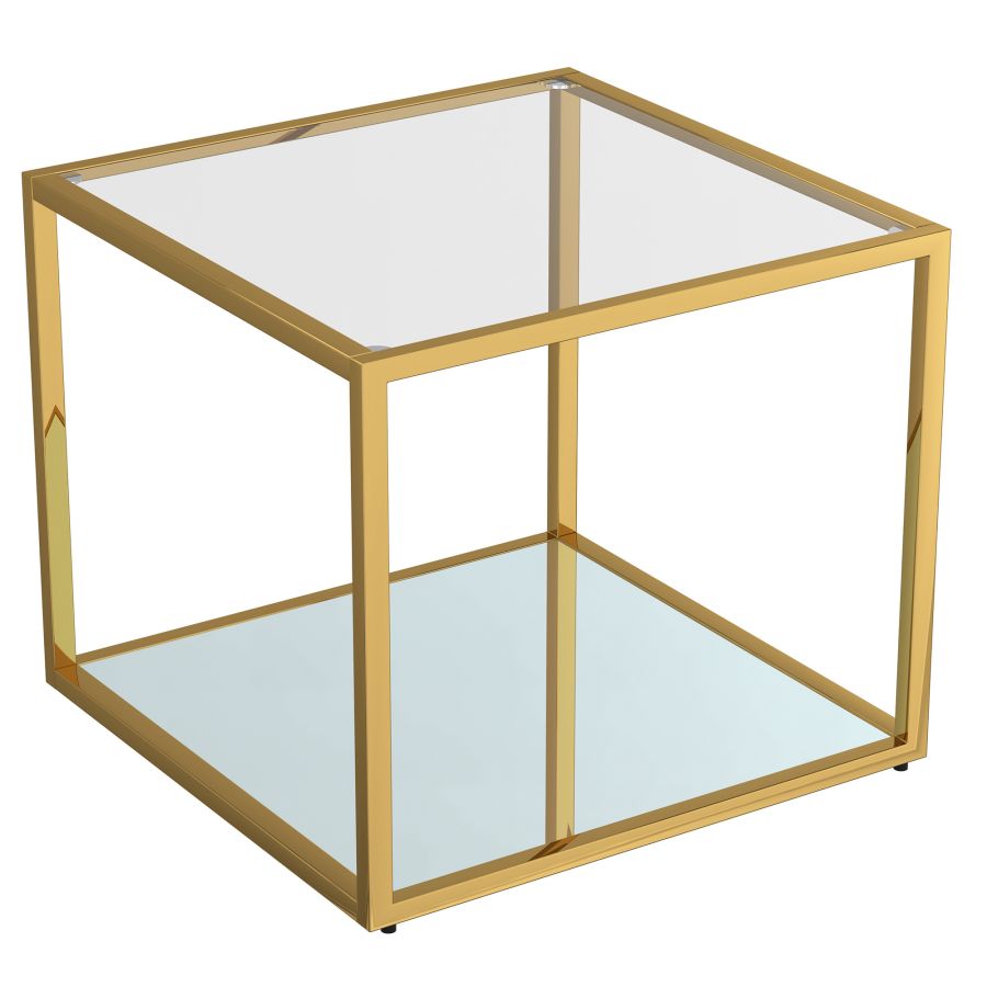 Casini Large Square Coffee Table in Gold 301-632GL_L