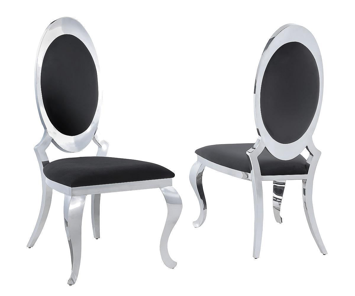Divina Chairs Black Y851-BK Set Of 2