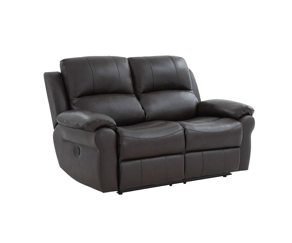 Danica Genuine Leather Power Recliner Sofa Collection Brown 7164