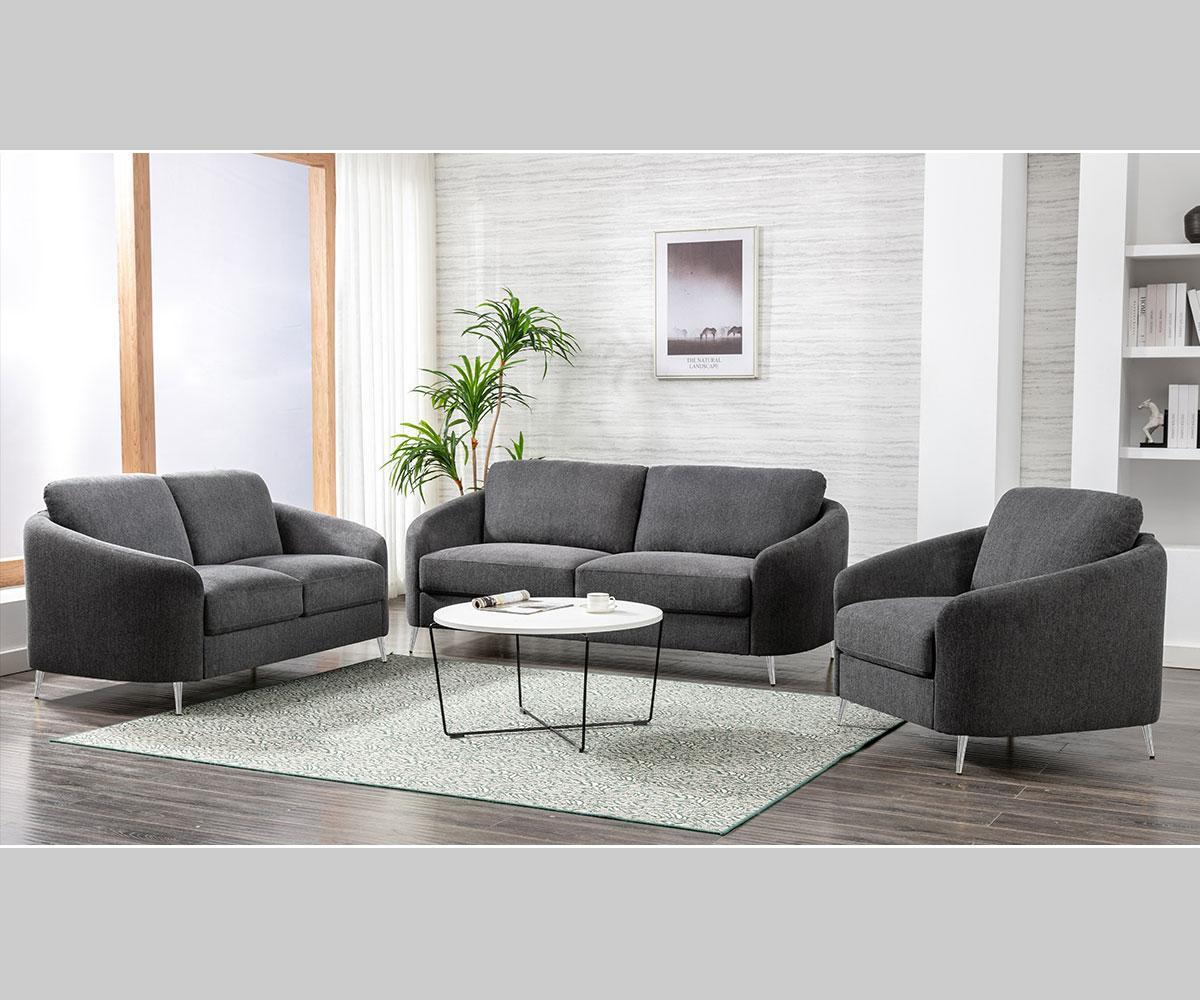 Zinnia Sofa Set Grey 5205