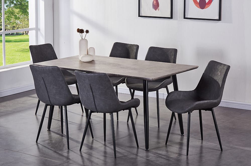 Parson Chair Grey 280 Set of 2