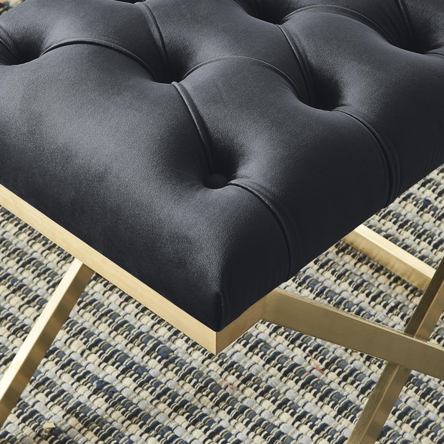 Rada Bench in Black/Gold 401-404BK