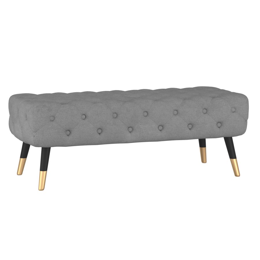 Meryl Bench in Grey and Black  401-568GRY