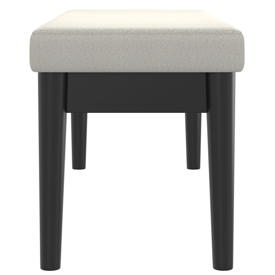 Pebble Bench in Cream and Black 401-595CM