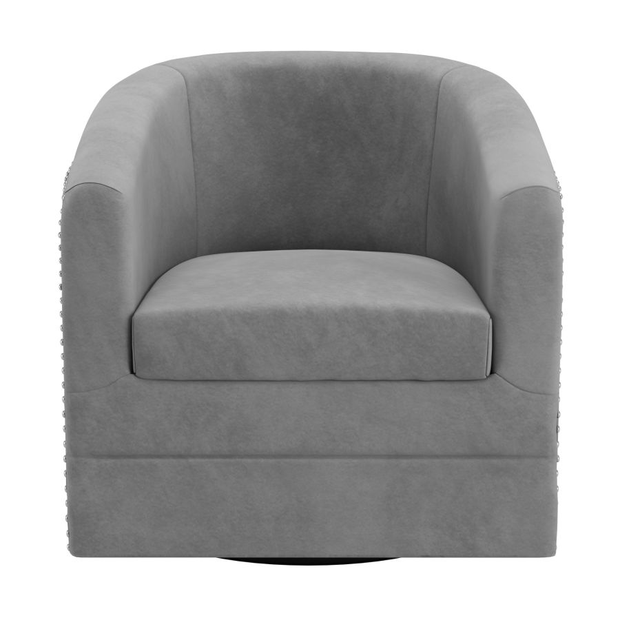 Velci Accent 360 Swivel Chair in Grey 403-373GY