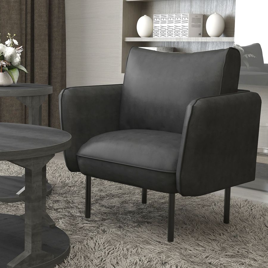 Ryker Accent Chair in Grey and Black 403-590GY