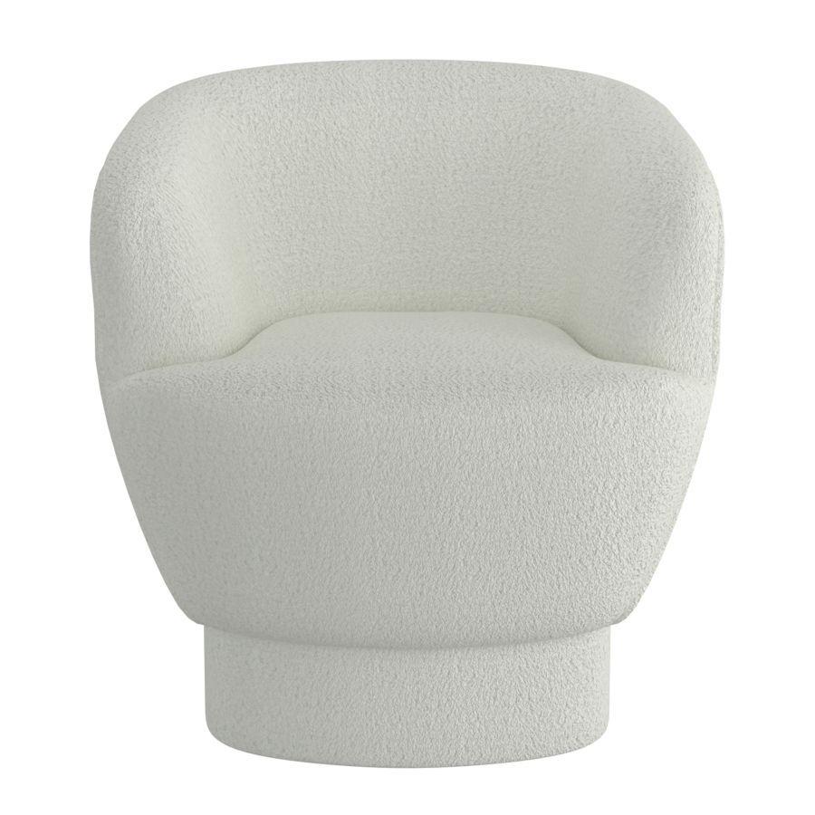 Cuddle Accent Chair in White 403-677WT
