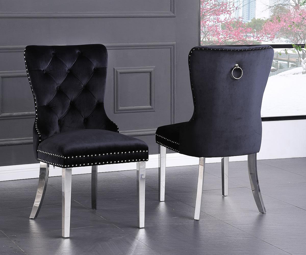 Myra Chairs Black Set Of 2 2107-BK